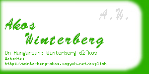 akos winterberg business card